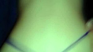 Intense doggystyle in lingerie and stockings bent over