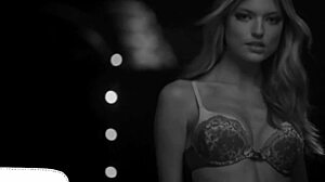 Seductive glamorous girls dance in a sexy music video