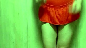 Big Anal Plug Inserted Into Cute Swimsuit Girl's Asshole