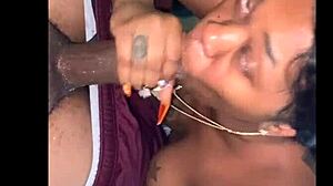 Old time favorite sloppy blowjob video with big black cock and doggystyle action