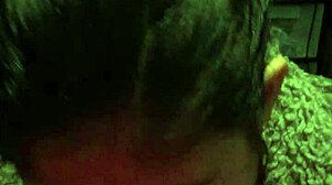 Teen natalie sneaks blowjob on big tits amateur