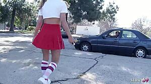 Milf wife picks up pigtails girl for surprise threesome