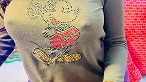 Hidden Camera Films Her Natural Tits During Masturbation