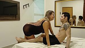 Girl Shows Sexy Outfits, Fucks Boy Until Orgasms