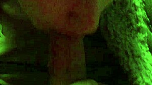 Teen natalie sneaks blowjob on big tits amateur