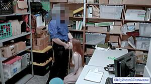 Stripsearchporn Com Shoplifter Strips Then Blowjobs Officer