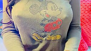 Hidden Camera Films Her Natural Tits During Masturbation