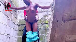 sexygray2 fucked her neighbor's boyfriend in an uncompleted building