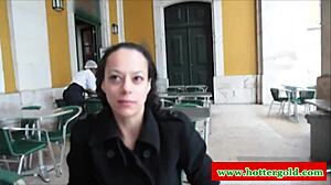 i'm a horny latina babe seducing my colleague in heels and stockings