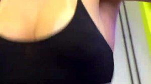 people passing by in the building gym watching me exercise