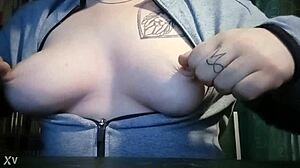 Tits Massage Session With Natural And Small Breasts