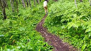 milf strips outdoors intensely, clothes ripped off before getting fucked hard