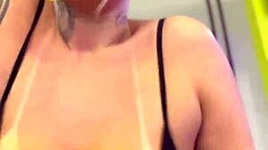 people passing by in the building gym watching me exercise