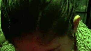 Teen natalie sneaks blowjob on big tits amateur