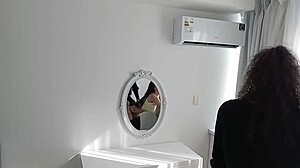 Oh, big cock trv fucks me with thong on and barefoot, busty big ass latina brunette!