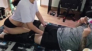 stepsister craving cock seduces me, we fuck wildly in stepparents' house 😈💦