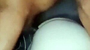 Black stepfather dominates chubby guy at window