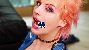 Gorgeous british 18 year old subtly sucks cock and plays with cum