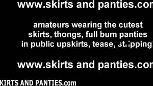 I love miniskirt and flashing panties