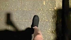 Ting Xuan Pees Outside In The Open