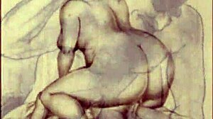 Vintage erotic drawings from antique collections