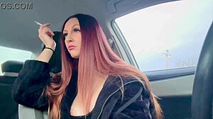 Big Tits Long Hair Artemisia Love Smoking In Car