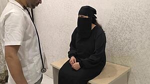 muslim women visit clinic for check-up, doctor fucks her pussy