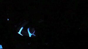 Scarlett Johnson's detailed blacklight sex POV session with teen fetish elements