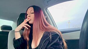 Big Tits Long Hair Artemisia Love Smoking In Car