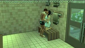 Sims Fuck in the Gym