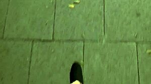 Ting Xuan Pees Outside In The Open