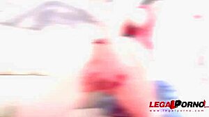 Elizabeth Fox's First Gonzo 3On1 Airtight Double Penetration