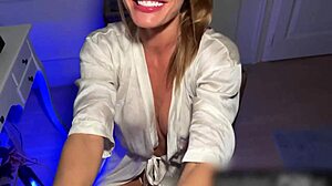 Chatting about fucking horny Russian blonde pornstar Kitana Lure in POV blowjob and sex.