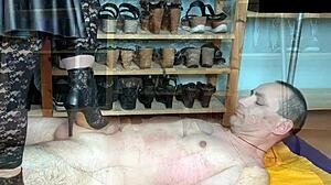 Hard trampling compilation with boots and heels