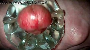 Close Up Oozing Cum After Big Cock First Time