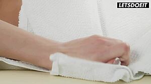 Josephine Jackson delivers intense fuck to masseur ever. Whiteboxxx provides the scene.