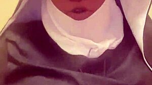 I dressed as a nun hazelnut for this Halloween celebration.