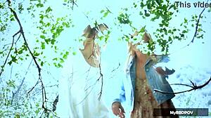 Scarlet Red & Black Eden Have Outdoor Lesbian Sex!