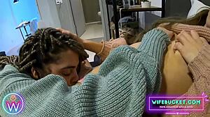 Emotional Lesbian Milfs Go Down Together