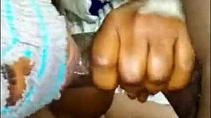 Hot Blowjob Session with Horny Neighbor's Wife and Big Cock