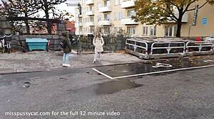 Passionate holiday in Stockholm turns into 3-way lesbian pussy gaping eating party