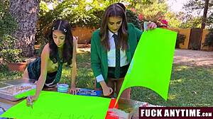 Hot Teen 18+S Get Freeused By Their Teacher While Studying Fuckanytime