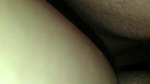 Wife gets cum inside her shaved pussy at home