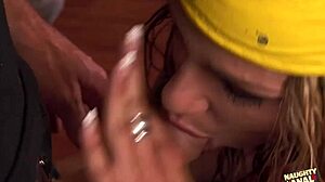 this bitch enjoyed double vaginal penetration