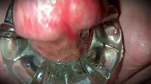 Close Up Oozing Cum After Big Cock First Time