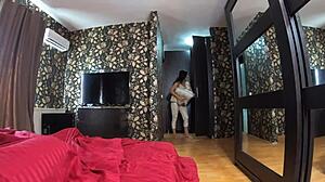 milfycalla's yoga pants cameltoe drives me wild with those cumshots on my downjackets