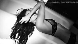 Seductive glamorous girls dance in a sexy music video