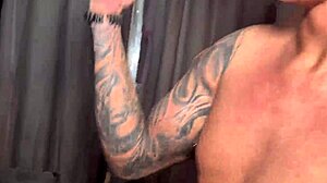 Three black guys fucking the blonde's pussy and ass