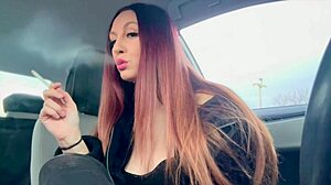 Big Tits Long Hair Artemisia Love Smoking In Car