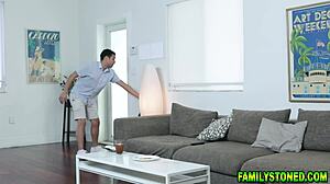 Does New Stepmom Watch Her Stepson Fuck Destiny?